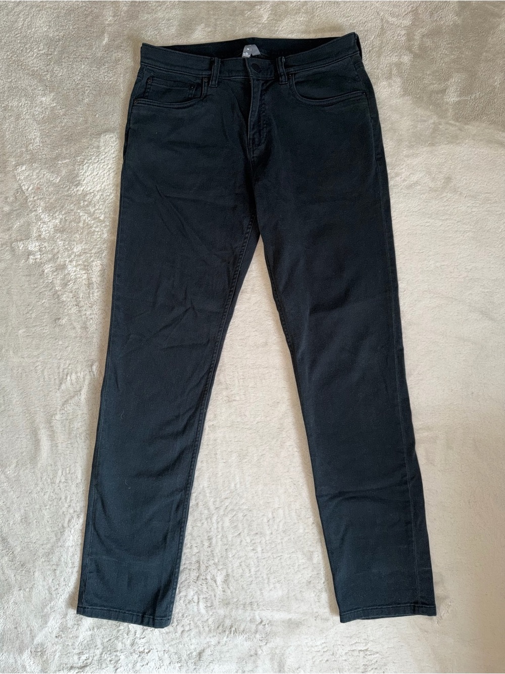 Vuori Benton Stretch Twill Pants Men’s 32x31 In Black Athletic Slim Fit